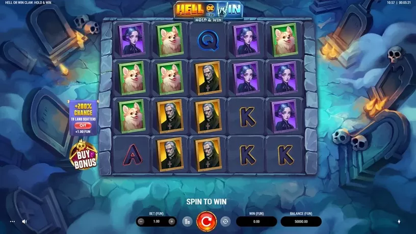 Hell or Win Claw: Hold & Win slot screenshot 1