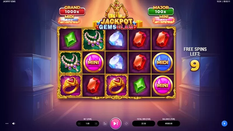 Jackpot Gems Claw slot screenshot 5