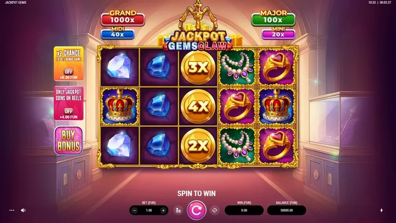 Jackpot Gems Claw slot screenshot 1