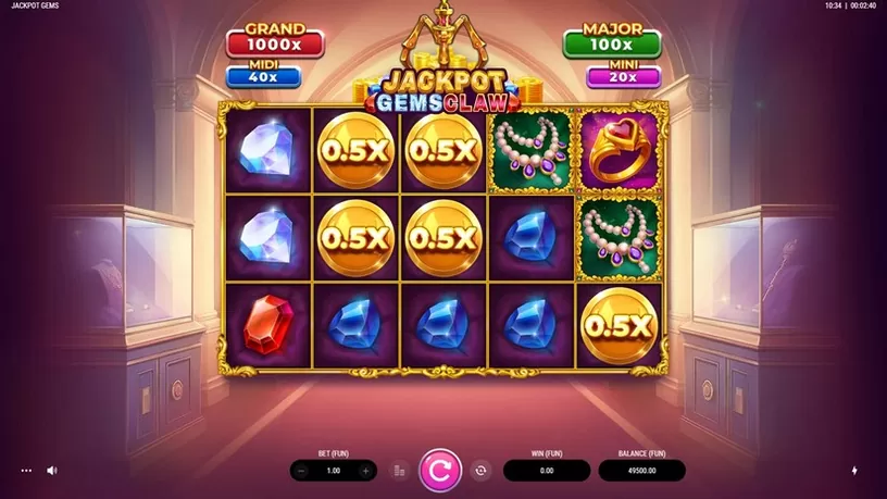 Jackpot Gems Claw slot screenshot 2