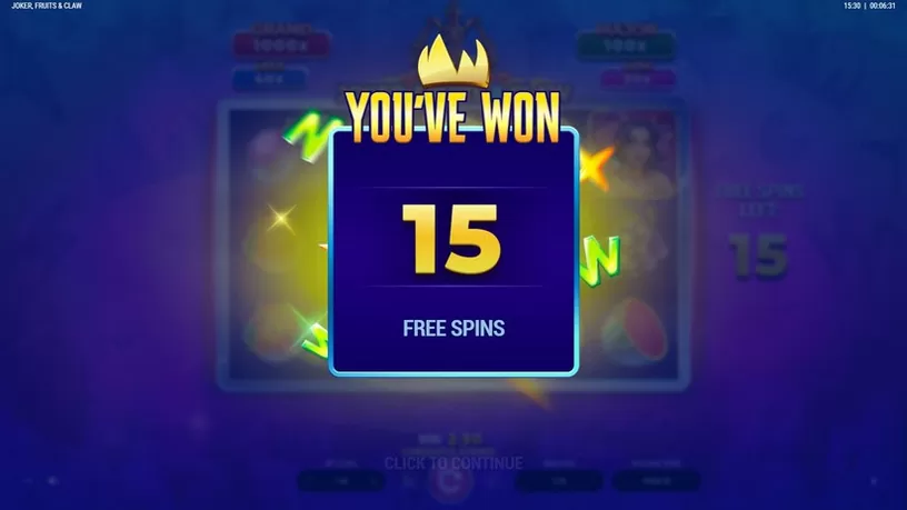 Joker, Fruits & Claw slot screenshot 3