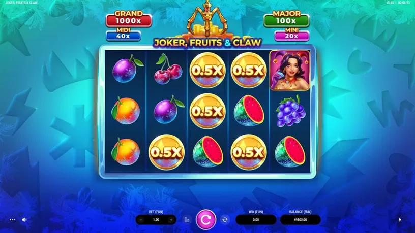 Joker, Fruits & Claw slot screenshot 2