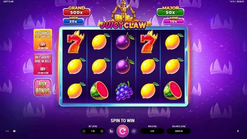 Juicy Claw slot screenshot 1