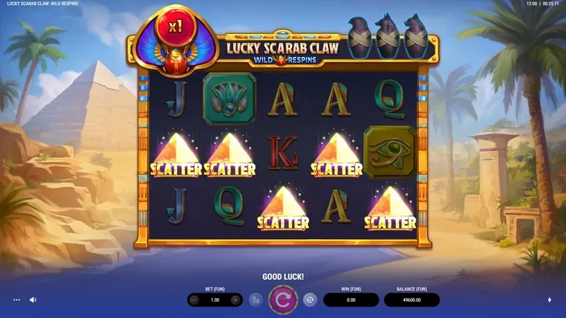 Lucky Scarab Claw: Wild Respins slot screenshot 2