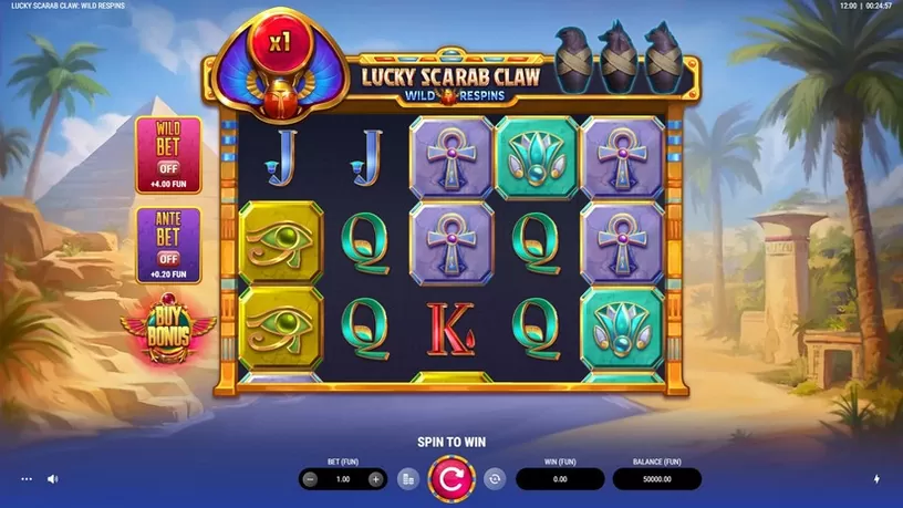 Lucky Scarab Claw: Wild Respins slot screenshot 1