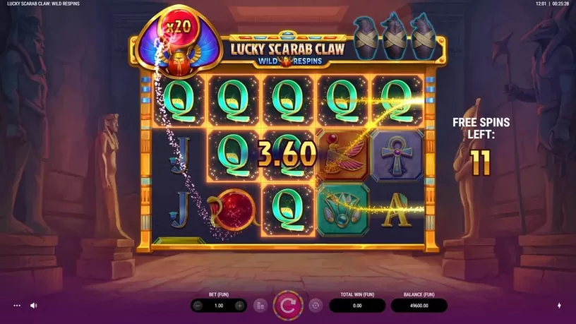 Lucky Scarab Claw: Wild Respins slot screenshot 4