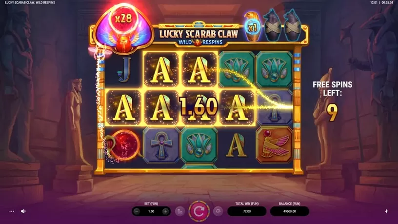 Lucky Scarab Claw: Wild Respins slot screenshot 5