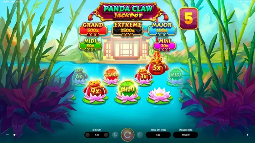 Panda Claw Jackpot slot screenshot 4