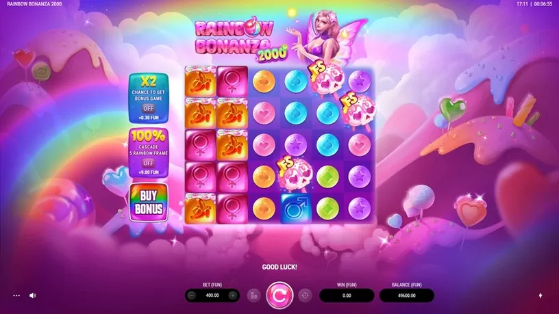 Rainbow Bonanza 2000 slot screenshot 2