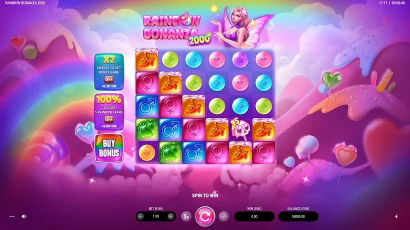 Rainbow Bonanza 2000 slot screenshot 1