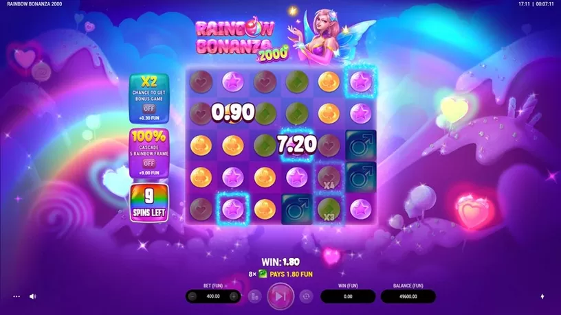 Rainbow Bonanza 2000 slot screenshot 4