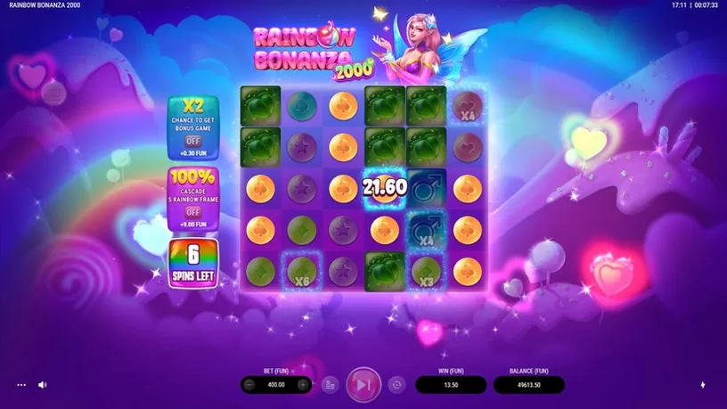 Rainbow Bonanza 2000 slot screenshot 5