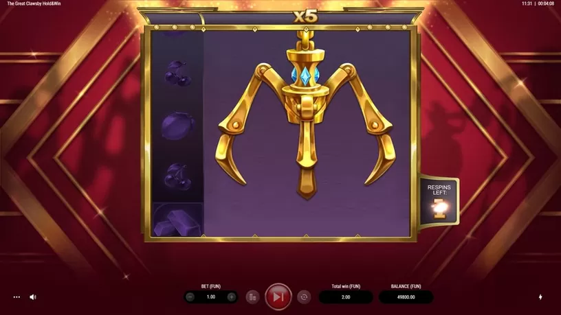 The Great Clawsby: Hold and Win slot screenshot 4