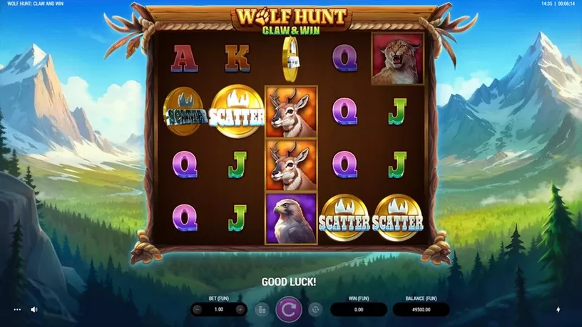 Wolf Hunt: Claw and Win slot screenshot 2