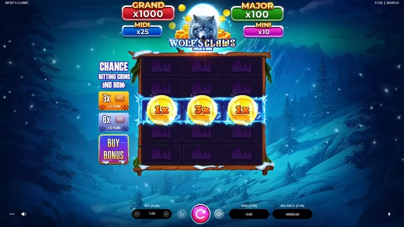 Wolf’s Claws slot screenshot 2