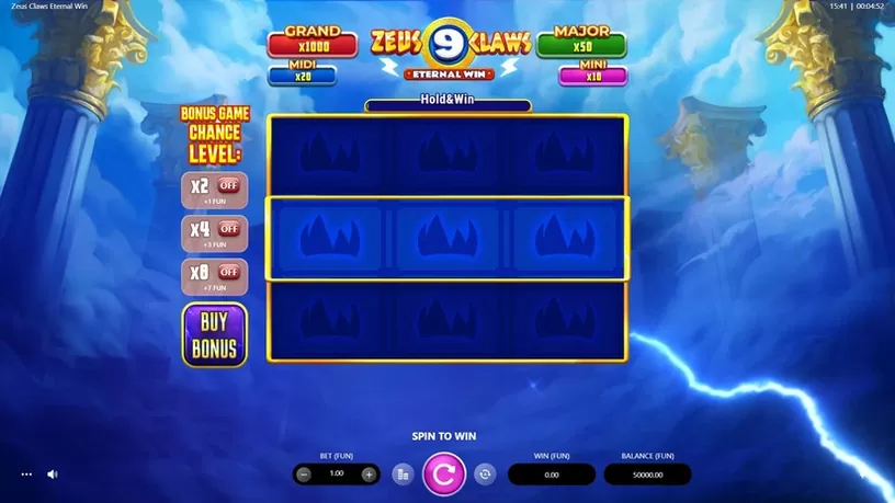 Zeus Claws Eternal Win slot screenshot 1