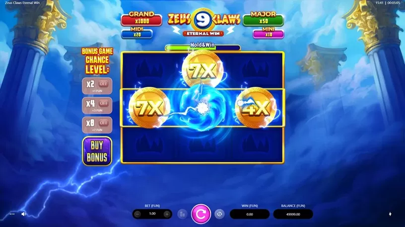 Zeus Claws Eternal Win slot screenshot 3