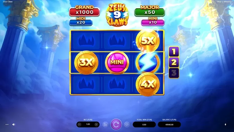 Zeus Claws slot screenshot 3
