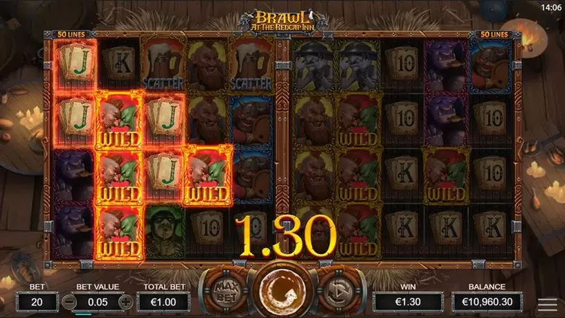 Brawl At The Red Cap Inn slot screenshot 4
