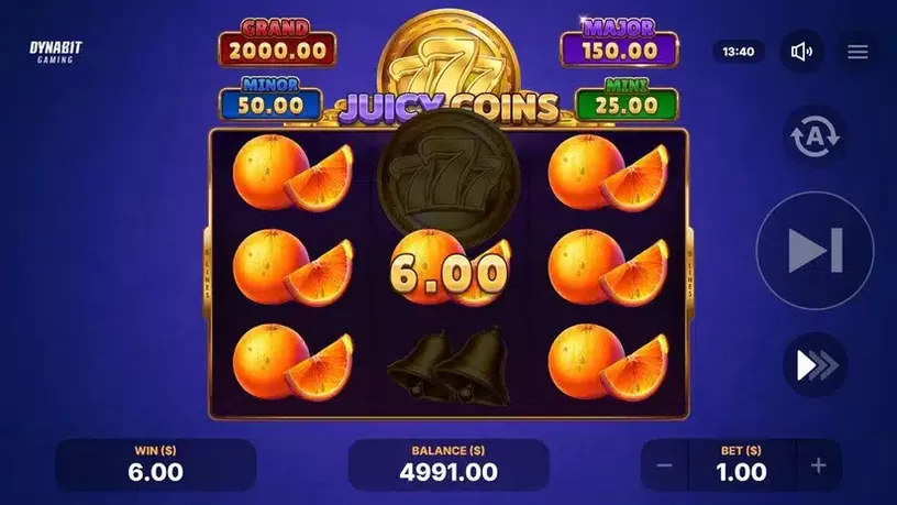 Juicy Coins: Hold and Win slot screenshot 4