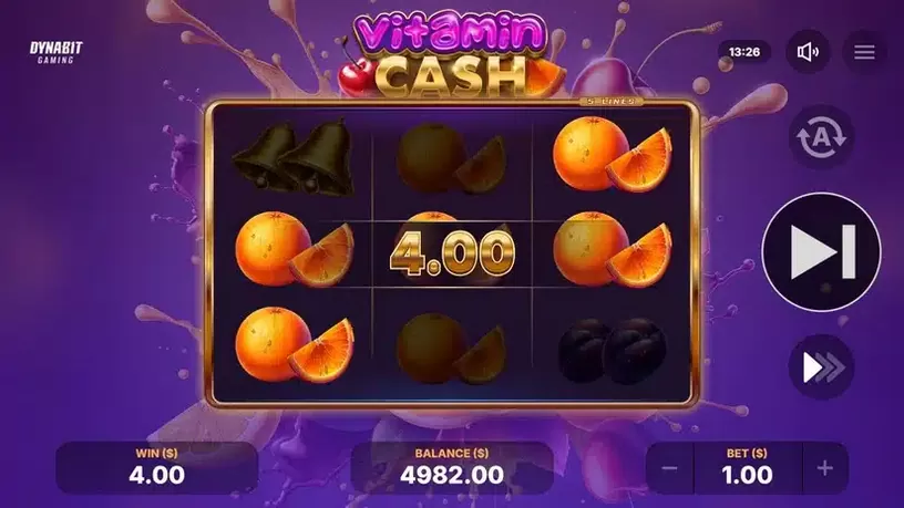Vitamin Cash slot screenshot 2