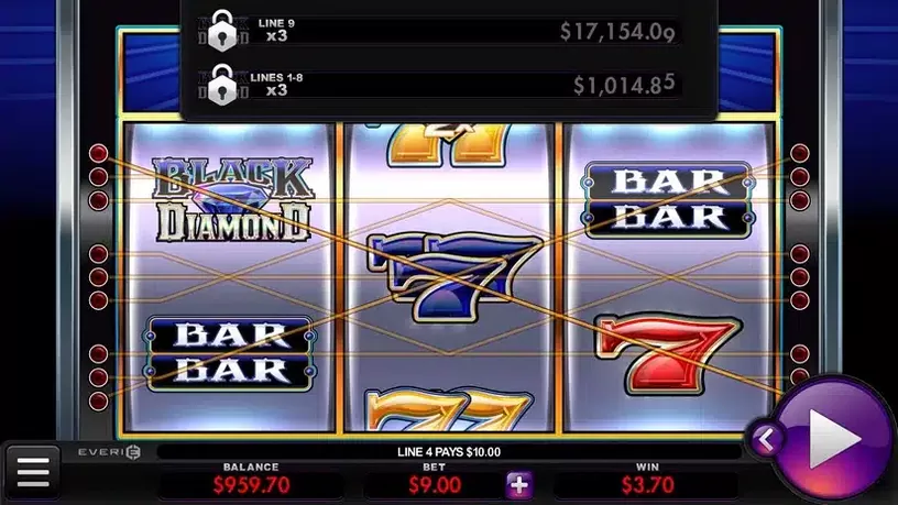 Black Diamond slot screenshot 3