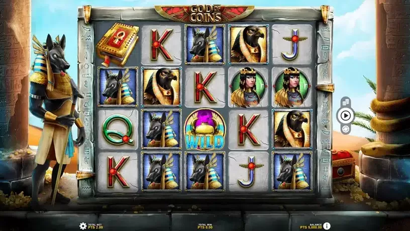 God Of Coins slot screenshot 1