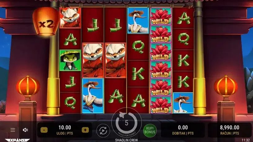 Shaolin Crew slot screenshot 4