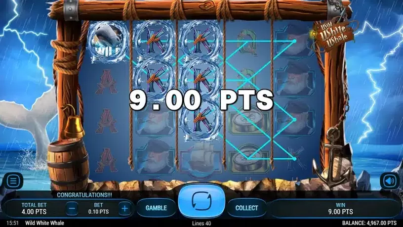 Wild White Whale slot screenshot 4