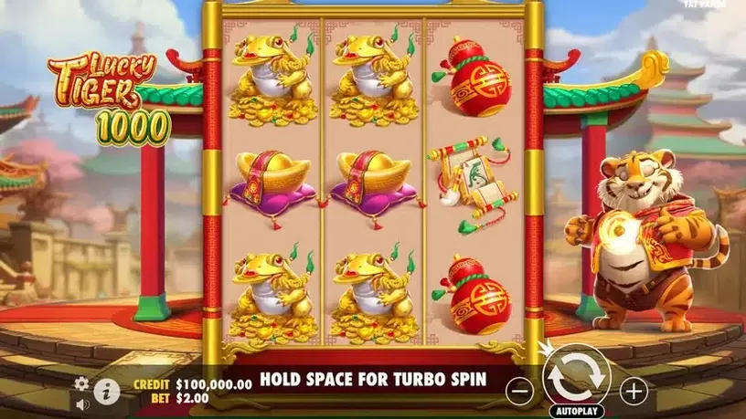 Lucky Tiger 1000 slot screenshot 1