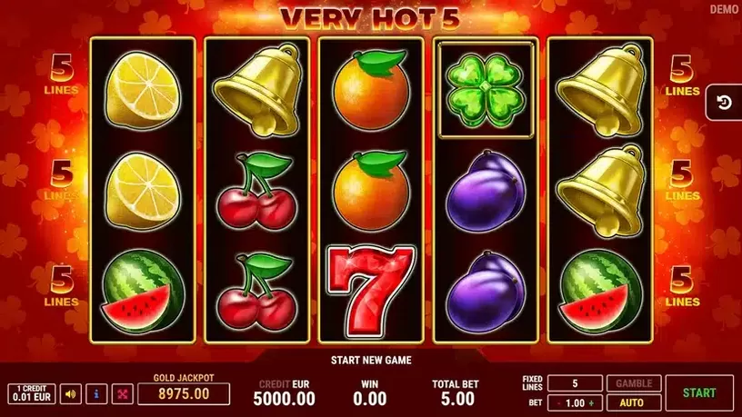 Very Hot 5 slot screenshot 1