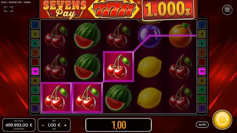 Sevens Pay slot screenshot 2