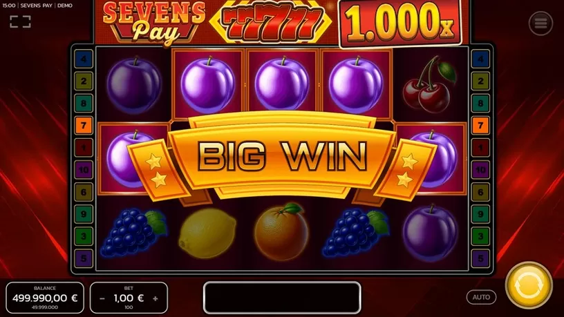 Sevens Pay slot screenshot 3