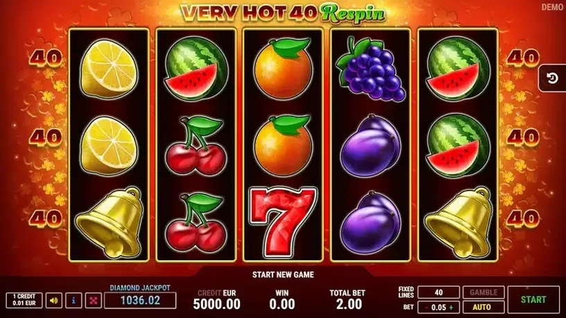 Very Hot 40 Respin slot screenshot 1