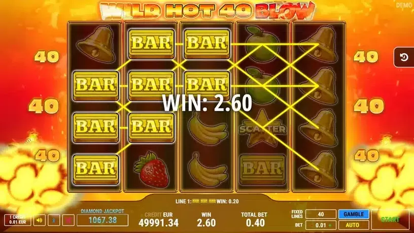 Wild Hot 40 Blow slot screenshot 4
