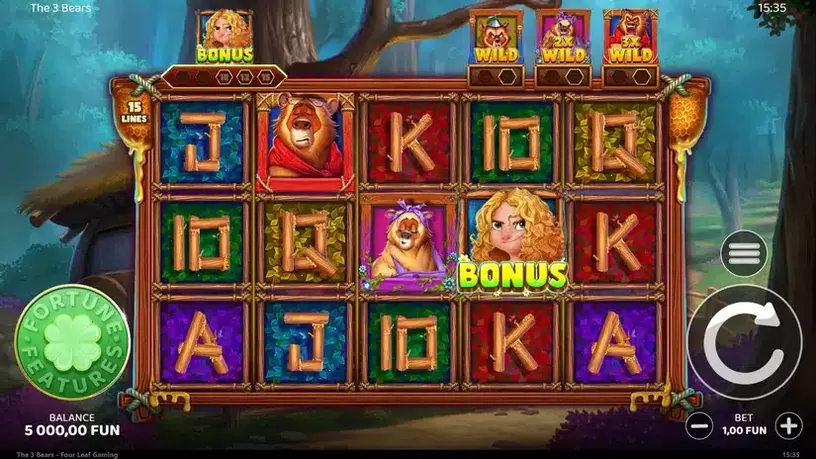 The 3 Bears slot screenshot 1