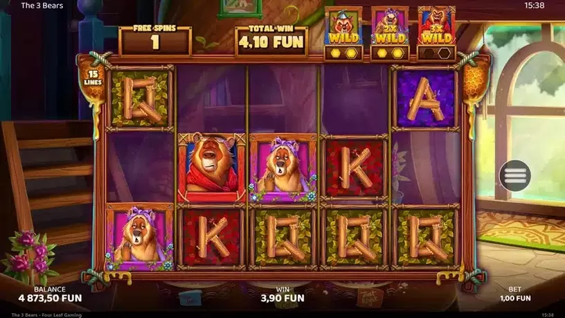 The 3 Bears slot screenshot 5