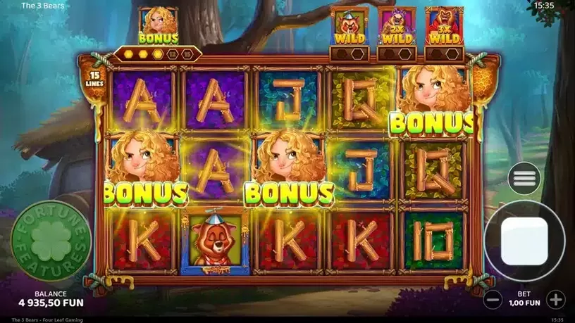 The 3 Bears slot screenshot 2