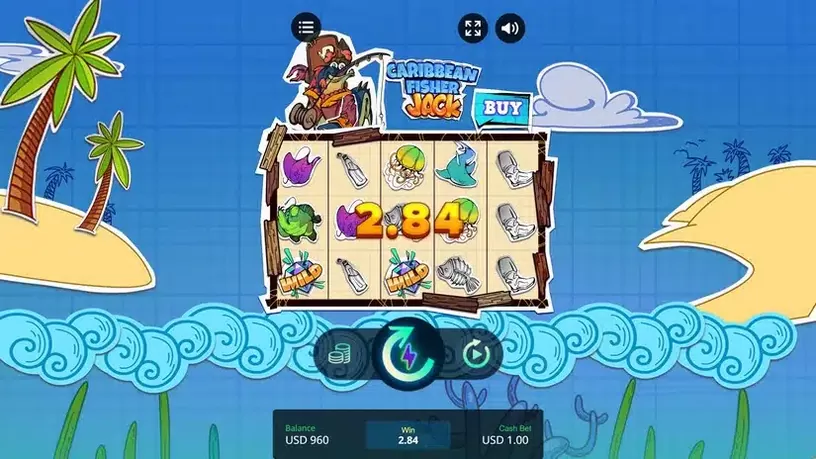 Caribbean Fisher Jack slot screenshot 4
