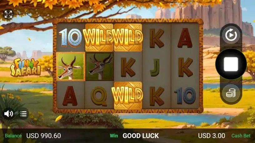 Funny Safari slot screenshot 2