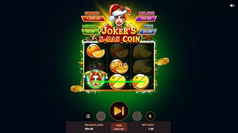 Joker’s X-Mas Coin slot screenshot 2