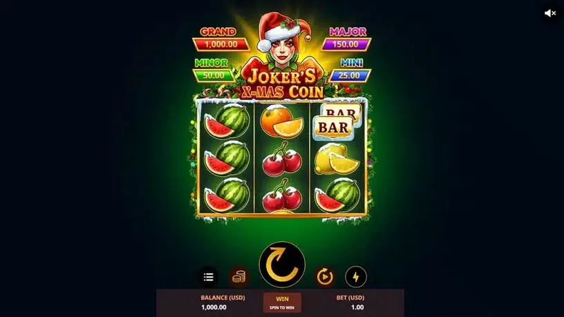 Joker’s X-Mas Coin slot screenshot 1