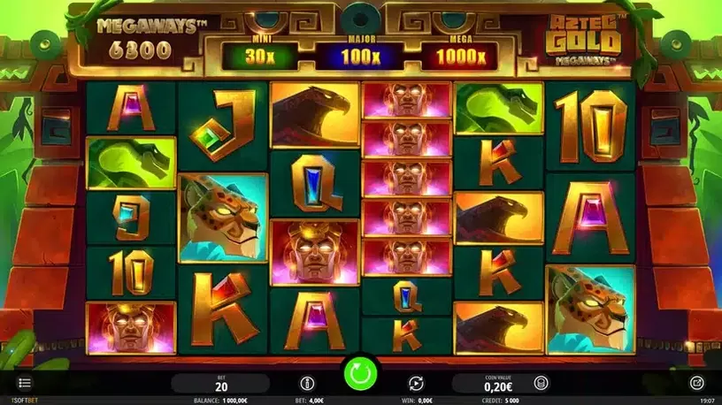 Aztec Gold Megaways slot screenshot 1