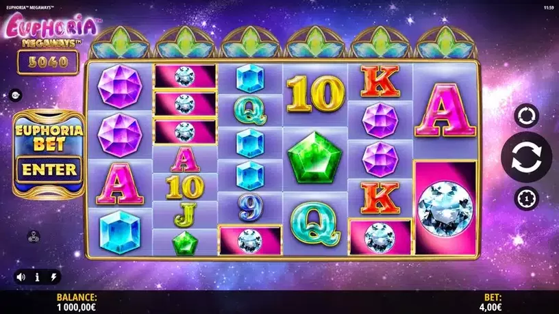 Euphoria Megaways slot screenshot 1