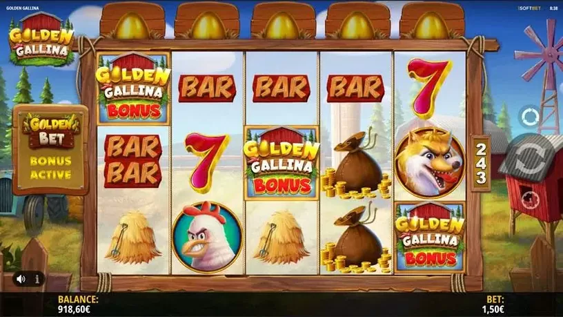 Golden Gallina slot screenshot 2