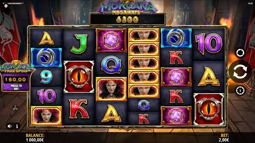 Morgana Megaways slot screenshot 1