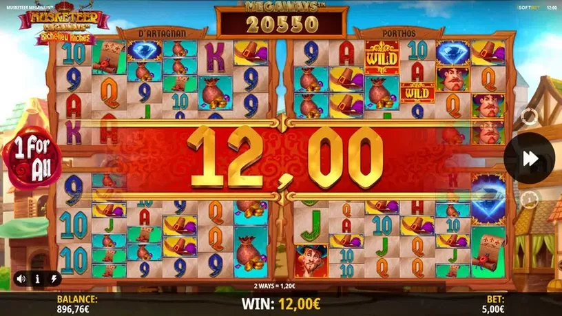 Musketeer Megaways slot screenshot 5
