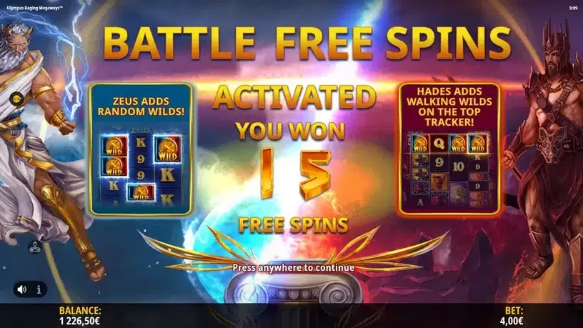 Olympus Raging Megaways slot screenshot 3