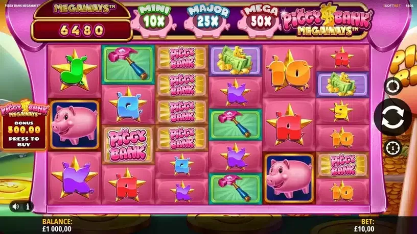 Piggy Bank Megaways slot screenshot 1