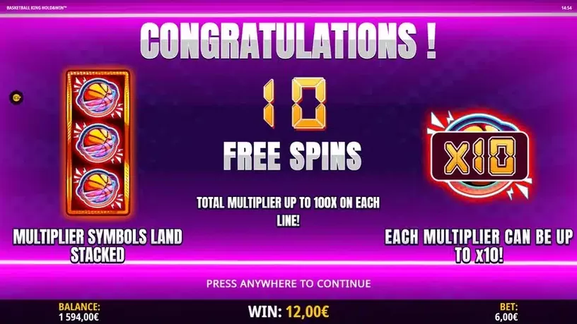 Basketball King Hold and Win slot screenshot 4